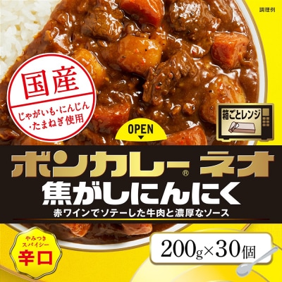 ボンカレーネオ 焦がしにんにく やみつきスパイシー(辛口)　30個【CA163】
