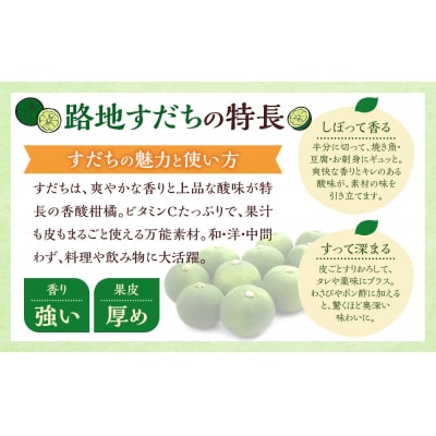 先行予約 露地すだち 1箱(約1kg)【FL009】