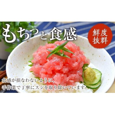【定期便 全3回】メバチマグロたたき丼セット 10食分×3回 計30個【FW004】