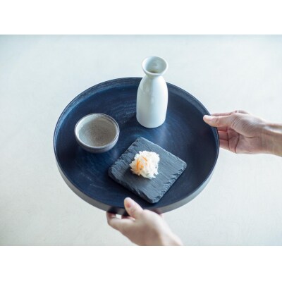 Round RaysTray S　藍漆 〜INDIGO URUSHI 〜【DR057】