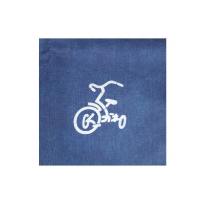 【三輪車】本藍染コットン100%濃紺大判ハンカチ【CZ061VC01】