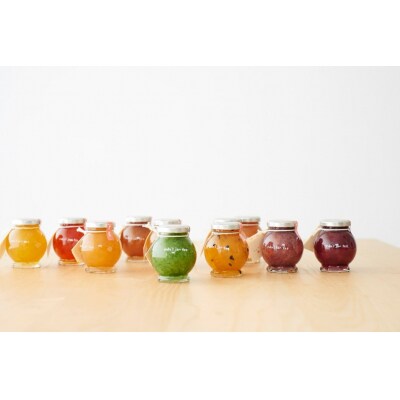 無添加 手作り ジャム  120g 10種　お茶にして飲めるジャム 旬の果物でお届け【JM003】