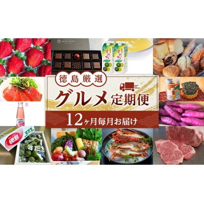 【12ヶ月毎月お届け】徳島 厳選 グルメ定期便【ZZ010】