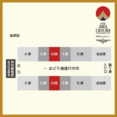 【8月14日(金)第1部】2026阿波おどり あわぎん南内町演舞場 SS席【FX014VC01】