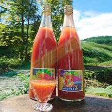 【無塩100%トマトジュース 】大容量720ml×12本入　七久里農園直送　備蓄品としてもおすすめ