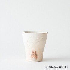 信楽焼 となりのトトロ フリーカップ(白) totoro-09