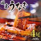 九州産　うなぎ蒲焼4尾(計600g)