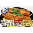【宮崎市佐土原産】備長炭手焼き　和匠うなぎの蒲焼カット4パックセット(計400g)
