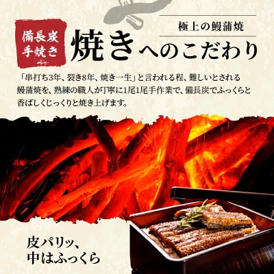 【宮崎県佐土原産】備長炭手焼き 和匠うなぎの蒲焼き2尾+白焼2尾　計4尾セット