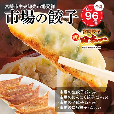 【2025年4月上旬発送】市場で製造直売の餃子!　8パックセット