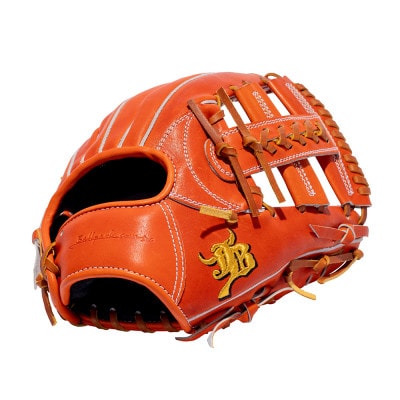 宮崎県産牛革使用　WAGYU JB硬式用グラブ内野手用JB-006S(オレンジ)