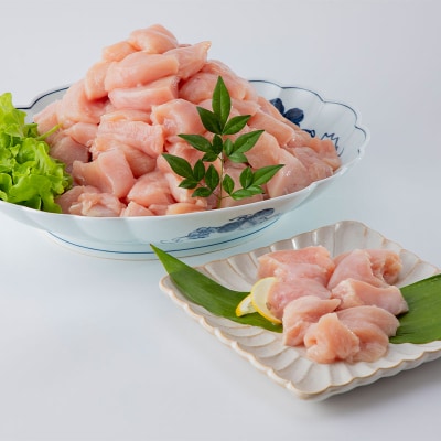 【2024年1月中旬発送】宮崎県産若鶏むね肉4kg(250g×16P)※小分け・カット済・真空冷凍