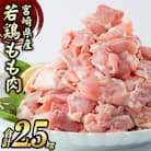 宮崎県産若鶏 もも肉 2.5kg(250g×10パック)※小分け・カット済・真空冷凍