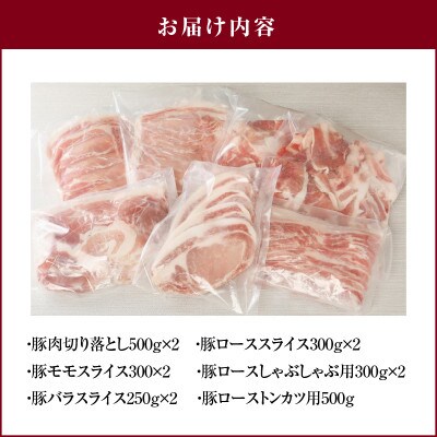 【2022年5月発送】宮崎県産豚食べ尽くし3.8kgセット