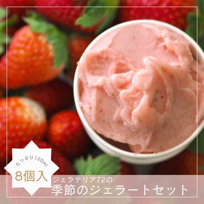 季節のおすすめジェラート8個セット