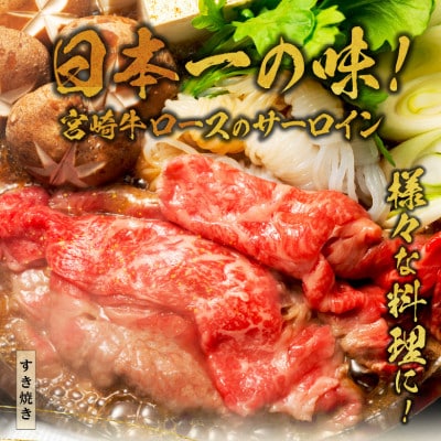 宮崎牛サーロイン2mmスライスしゃぶしゃぶ用×500g 宮崎県産黒毛和牛4等級～5等級
