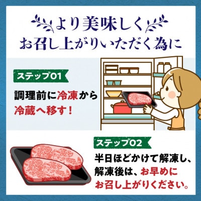 宮崎ハーブ牛サーロインステーキ 600g(300g×2)
