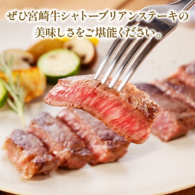 内閣総理大臣賞4連覇 宮崎牛 A4～A5 超希少部位 シャトーブリアン ステーキ 2枚入り300g