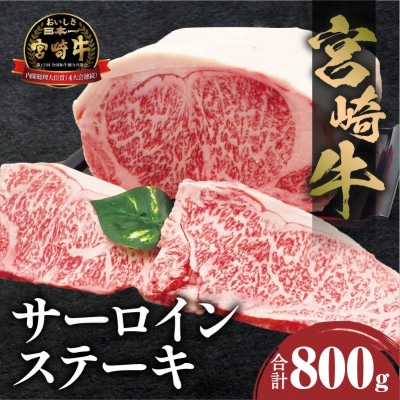 内閣総理大臣賞4連覇* 宮崎牛 A4～A5 黒毛和牛 サーロインステーキ用 800g(4枚入り)