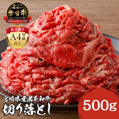 史上初内閣総理大臣賞4連覇*宮崎牛 切り落とし 500g (宮崎市)