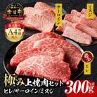 内閣総理大臣賞4連覇 宮崎牛 A4～A5 牛肉 極み 上 焼肉セット(牛ヒレなど)  合計300g