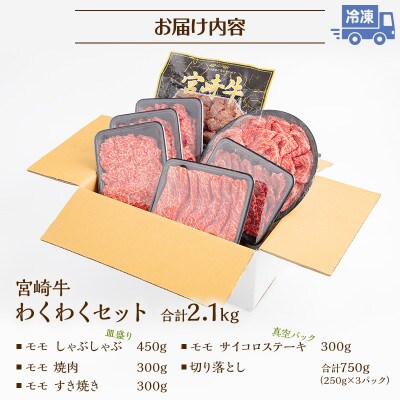 宮崎牛わくわく2.1kgセット