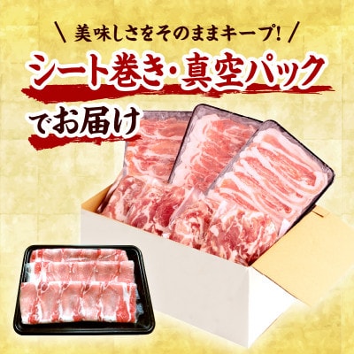 宮崎県産豚 しゃぶしゃぶ 切り落しセット 合計2.15kg