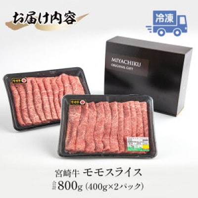 宮崎牛モモスライス 400g×2セット 合計800g(宮崎市)