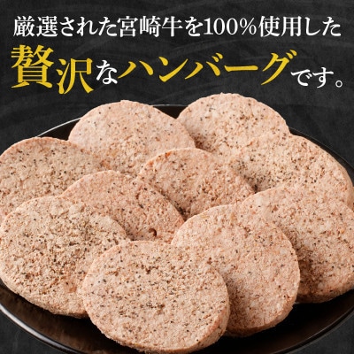 宮崎牛ペッパーハンバーグ 100g 10個入(宮崎市)