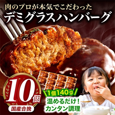 デミグラスハンバーグ 10個(宮崎市)