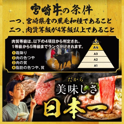【発送月固定定期便】宮崎牛モモ・ウデ赤身しゃぶしゃぶ すき焼き用1kg全6回