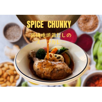 宮崎スープカレーセット(スープカレーほろほろチキン真空冷凍パック340g×4、スパイスソルト1本)