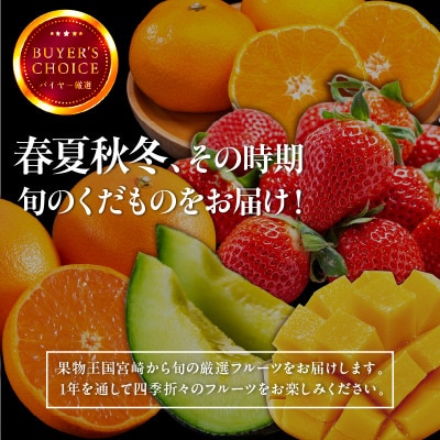 【発送月固定定期便】人気くだもの定期便(宮崎市)全5回