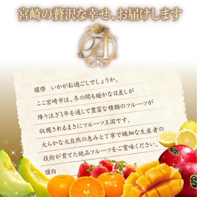 【発送月固定定期便】旬のくだもの【極】定期便(宮崎市)全6回