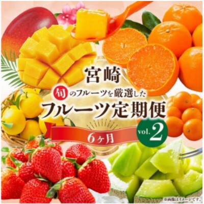 【発送月固定定期便】旬のフルーツ6か月定期便Vol.2(M348-T004)全6回