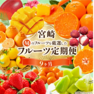 【発送月固定定期便】旬のフルーツ9ヵ月定期便Vol.1(M348-T008)全9回