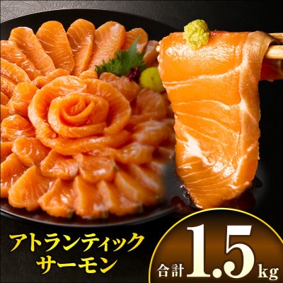アトランティックサーモン 計1.5kg 小分け ポーション 刺身用