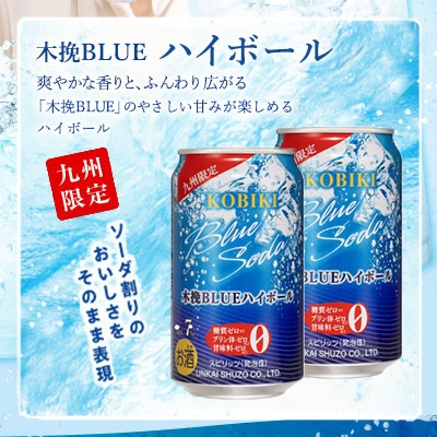 木挽BLUEハイボール 350ml×24本 糖質ゼロ 雲海酒造 ソーダ割り