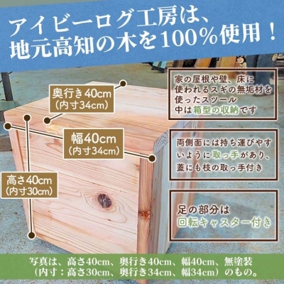 アイビーログ工房 Box Stool(ボックススツール) ar-0014 