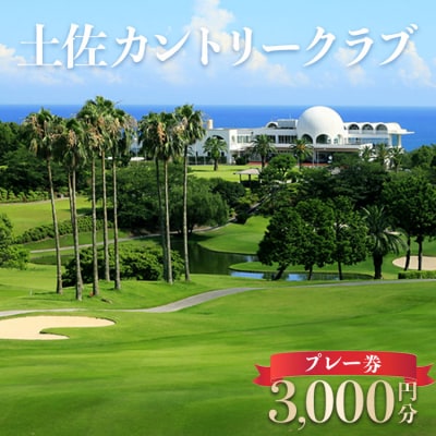 土佐カントリークラブ プレー券 3,000円分 kb-0006