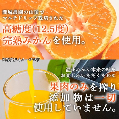100%ストレートジュース (温州みかん×1本、みかんとポンカンのミックス×1本) ms-0048
