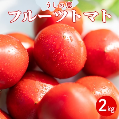 【先行受付】野菜ソムリエのフルーツトマト2kg うしの恵 mj-0020