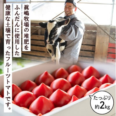 【先行受付】野菜ソムリエのフルーツトマト2kg うしの恵 mj-0020