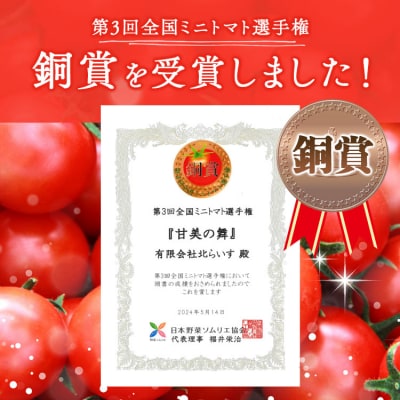 【第3回 全国ミニトマト選手権 [銅賞] 受賞!】フルーツトマト1kg 先行受付 kr-0070