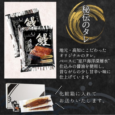 【計440g】うなぎ 国産 養殖うなぎ蒲焼き 約220g×2尾(高知県産鰻) fb-0140