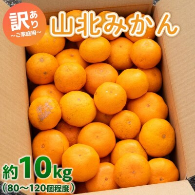 訳あり 山北みかん ご家庭用 約10kg(80～120個程度) 山北みらい yk-0059