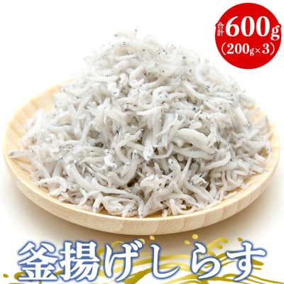 釜揚げしらす 合計600g(約200g×3) tk-0011