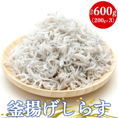しらす 釜揚げしらす 合計600g(約200g×3) tk-0011