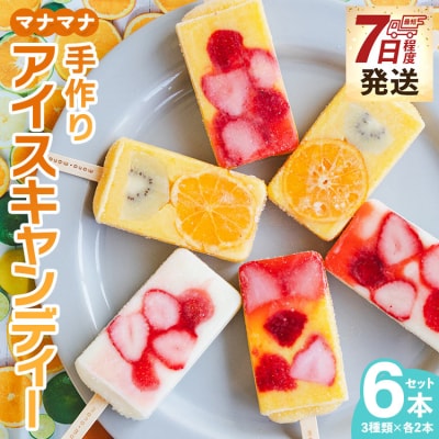 マナマナ 手作りアイスキャンデー 6本セット ys-0022