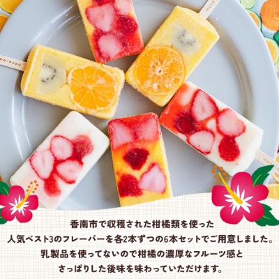 マナマナ 手作りアイスキャンデー 6本セット ys-0022